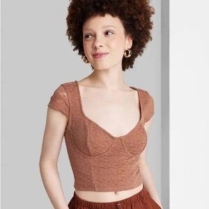 NWT women’s lace bustier top